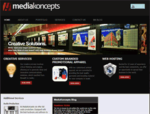 Tablet Screenshot of mediakoncepts.com